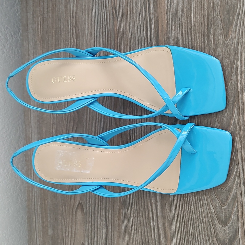 Guess Blue Strappy Heels - Picture 2 of 13